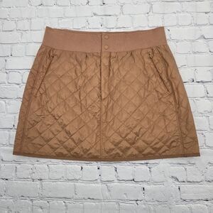 Quilted Lodge Athleta Sienna BEIGE Skirt SIZE:12